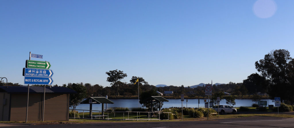 Scenic view of Macksville town and surrounding landscape in New South Wales