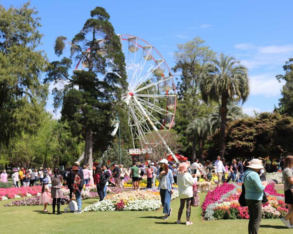 Scenic garden vista at Toowoomba Carnival of Flowers Queensland