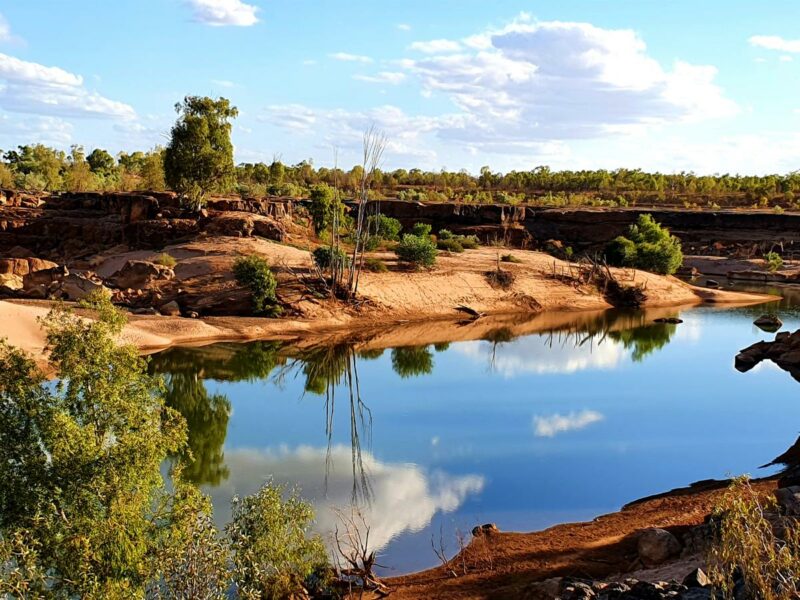 Free camp oasis at Leichhardt Falls, Queensland - Image Julie Holt