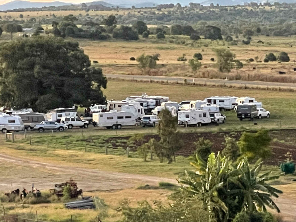 Overview of Lawgi Heritage Park & Farm Stay donation camping site, Queensland