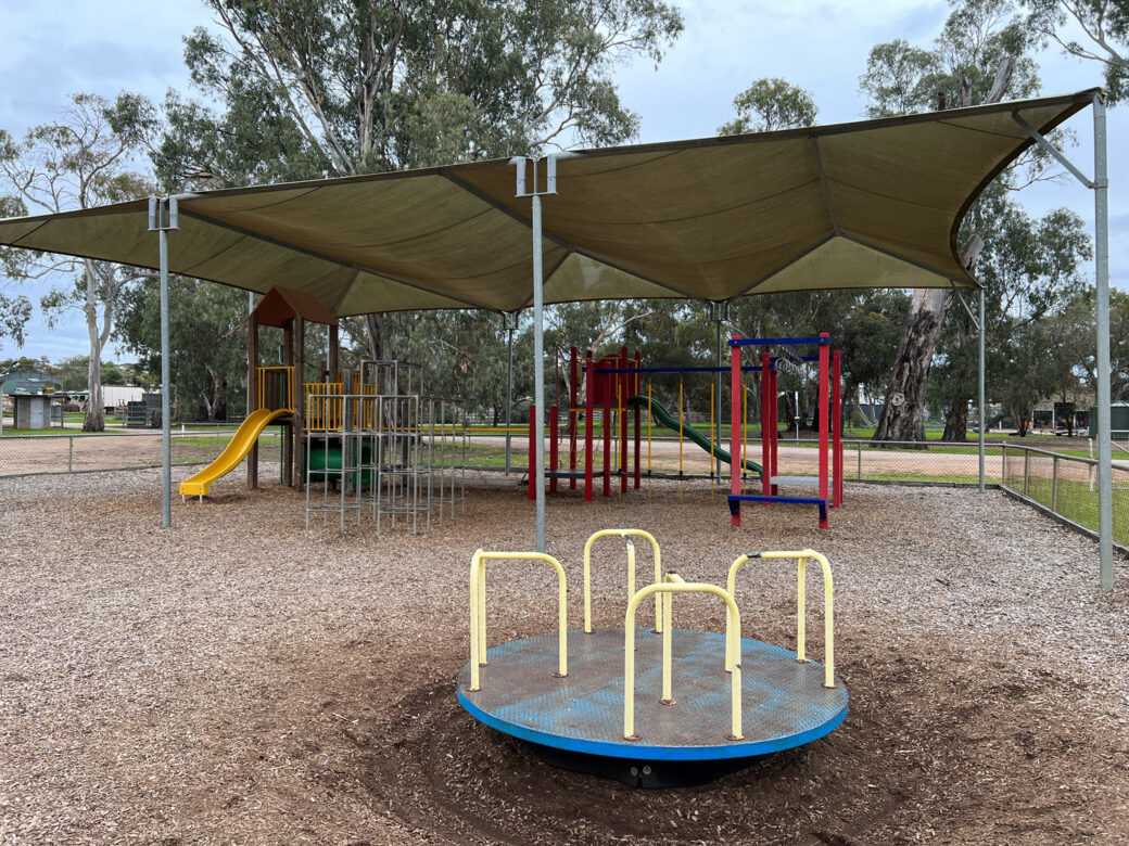 Family friendly features at Nyah Rec Reserve