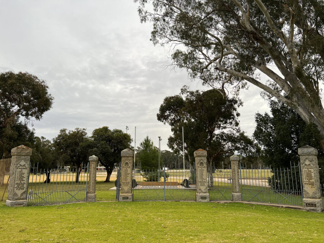 Memorial Gates at Nyah Rec Reserve