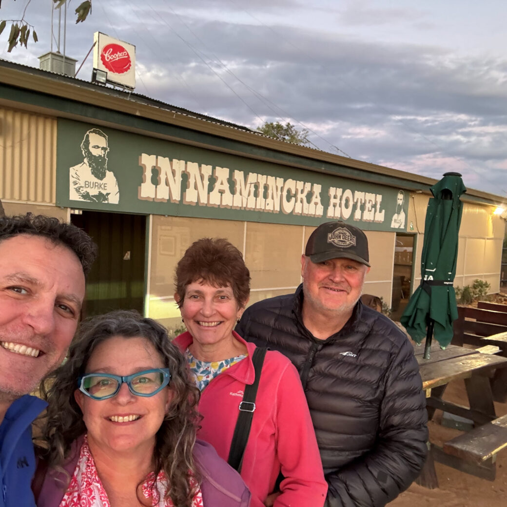 Historic Innamincka Hotel building in the remote South Australian outback