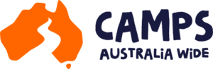 New Camps Australia Wide horizontal logo in modern redesigned style