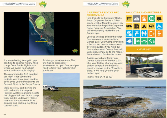 Carpenter Rocks Map GoRV Freedom Camp of the Month: Carpenter Rocks Rec Reserve, South ...