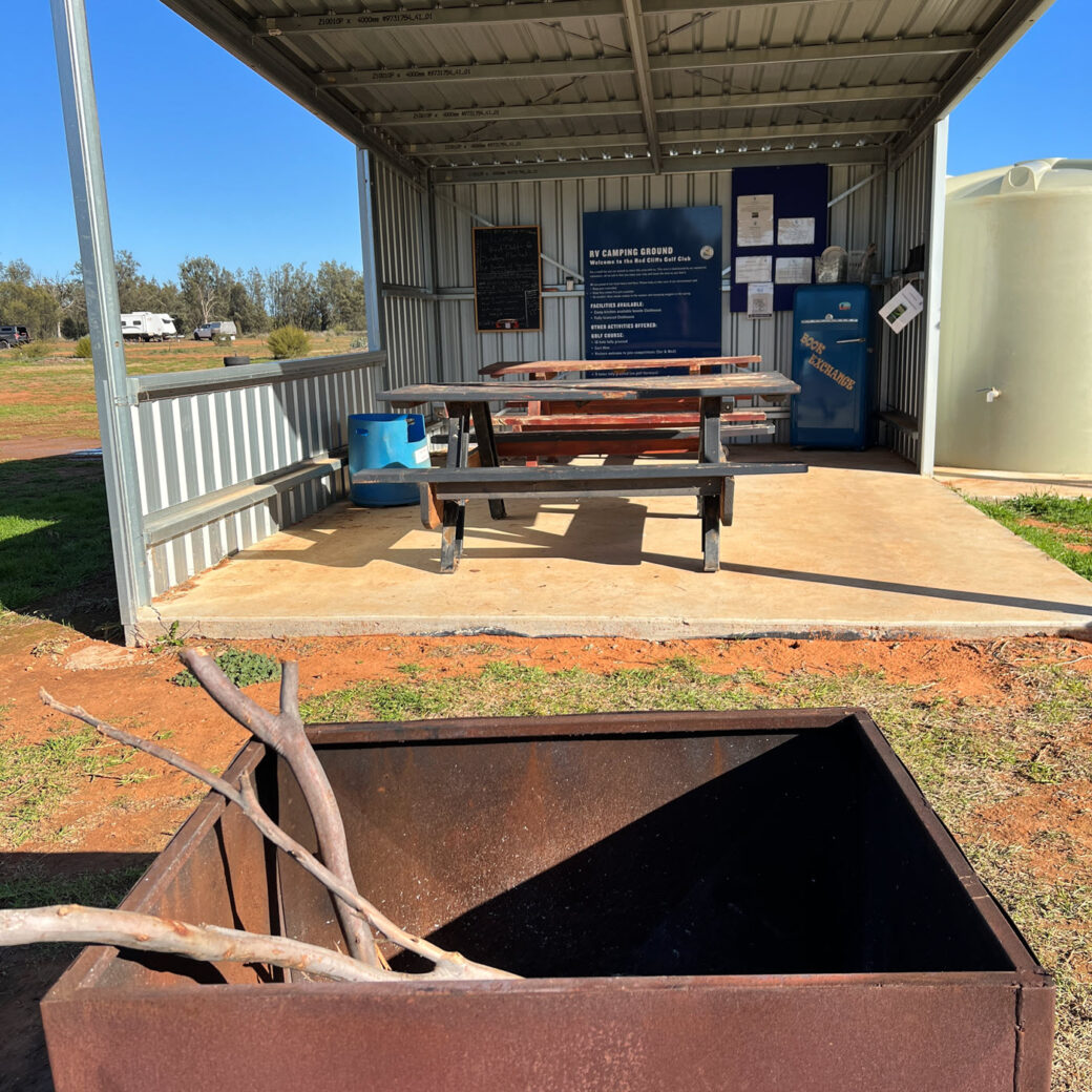 Large Communal area with firepit Red Cliffs Golf Club, Mildura VIC