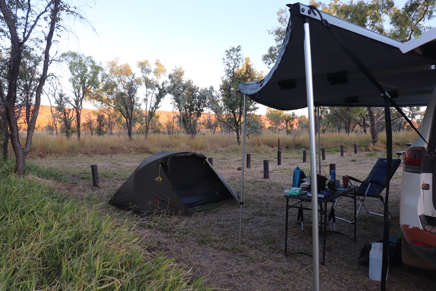 2 man tent Kurrajong Campground, Purnululu National Park