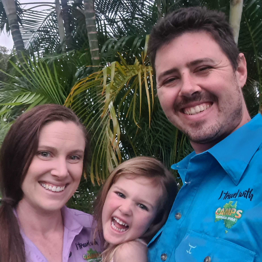 Daniel and Amanda Courtney, Camps Australia Wide ambassadors