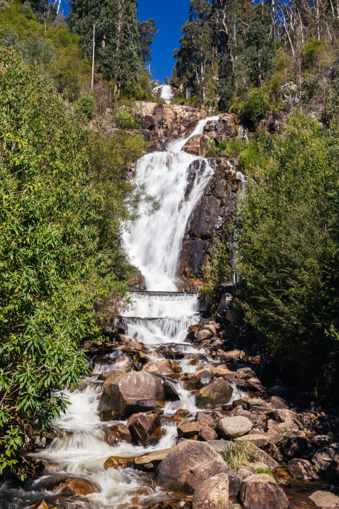 Steavenson Falls cascading waterfall near Marysville - courtesy Murrindindi Shire