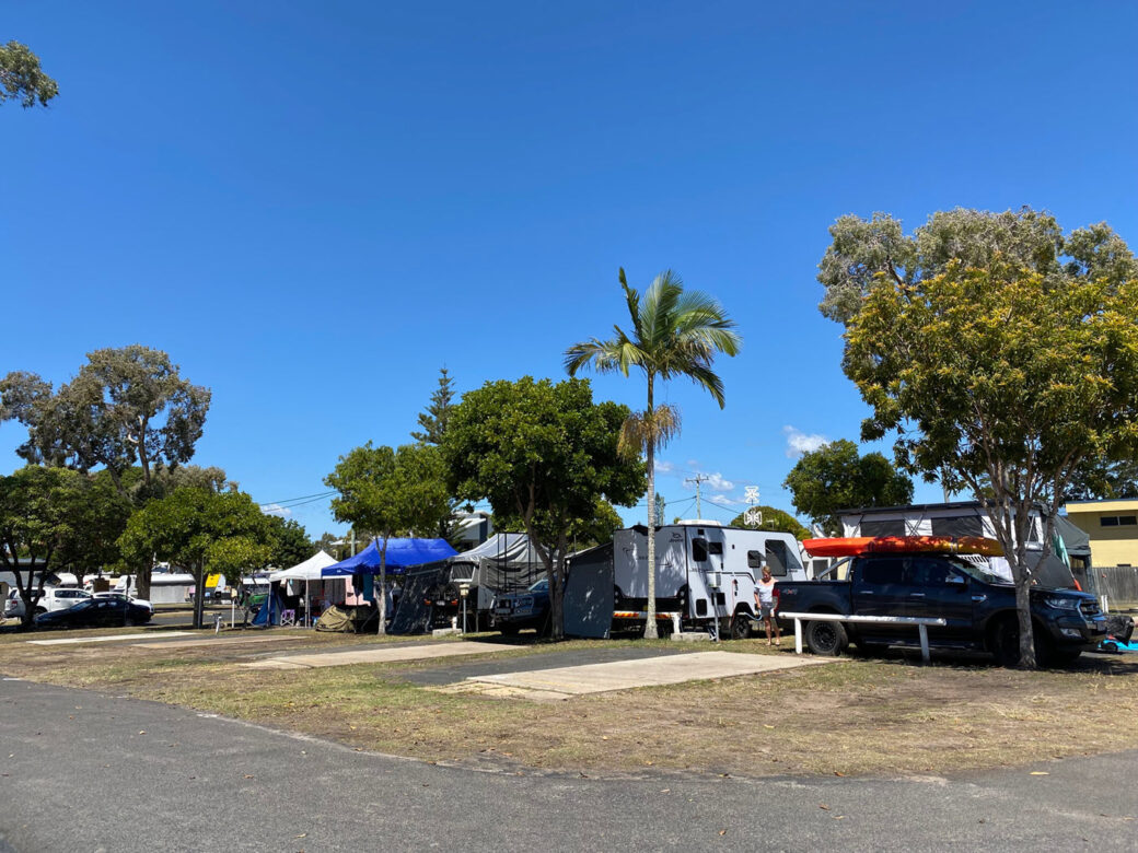 Beachfront Tourist Parks logo for Burrum Heads dog-friendly caravan park
