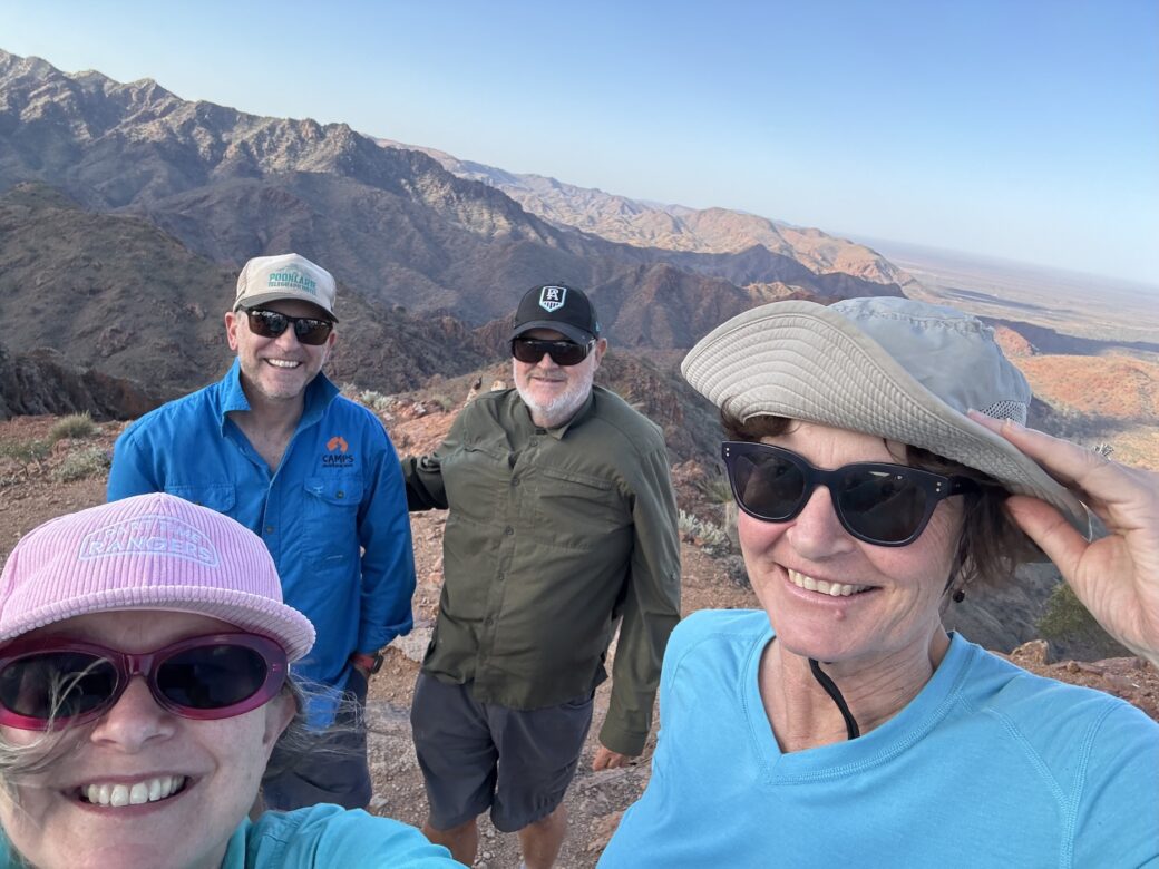4WD vehicles on scenic Ridgetop Tour through rugged Arkaroola wilderness, South Australia