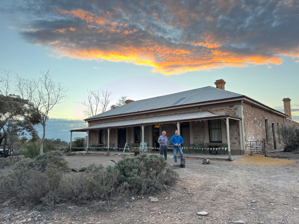 Historic Royal Victoria Hotel building in outback town of Beltana, South Australia