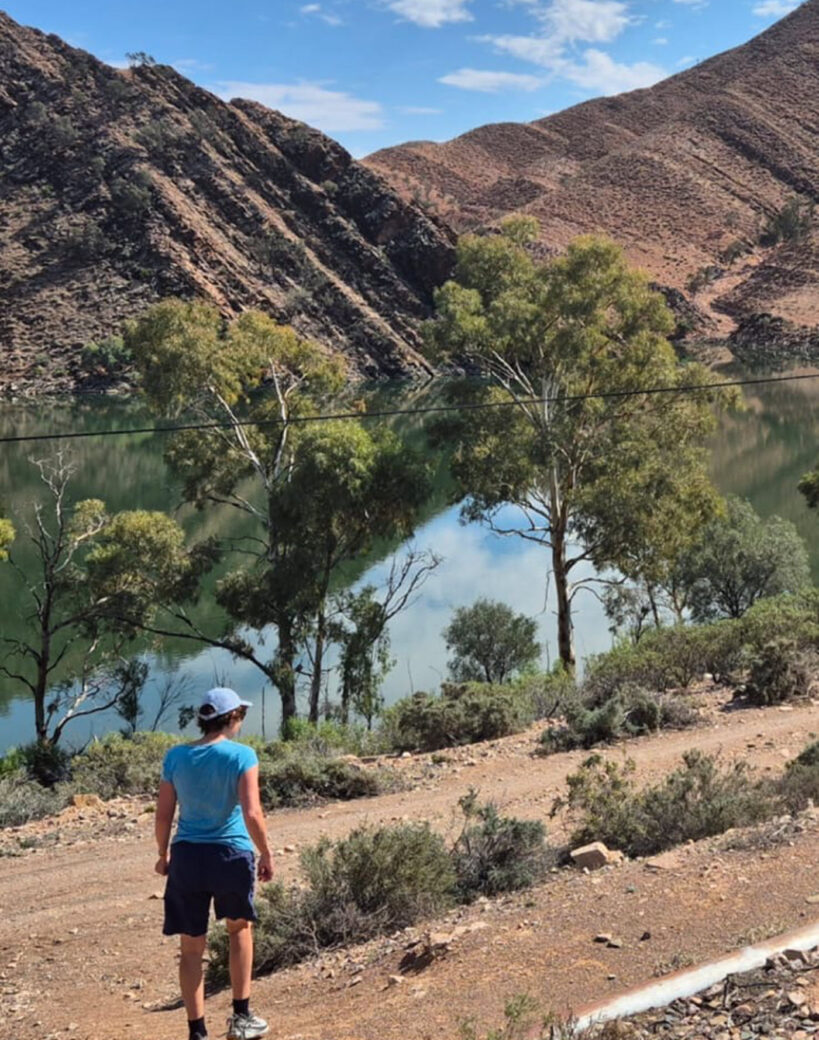 Tranquil waters of Lake Aroona near Leigh Creek, South Australia
