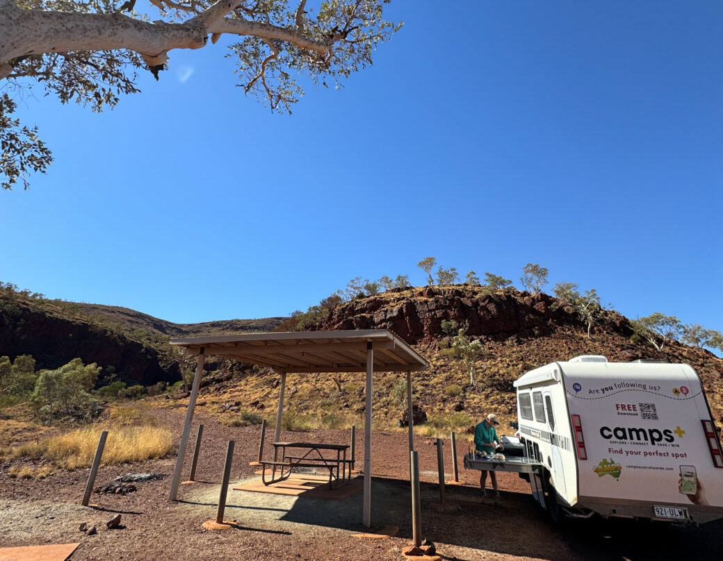 Mount Robinson Rest Area freedom camp in Western Australia with open landscape