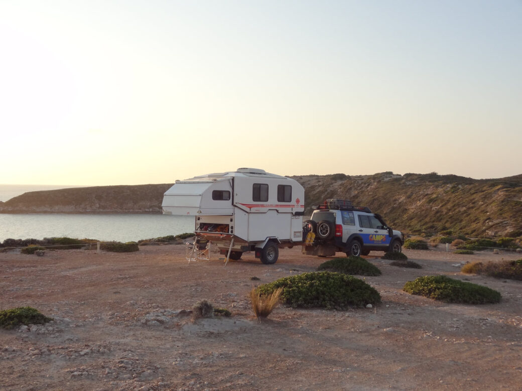 Cathryn and Philip Fennell, founders of Camps Australia Wide guidebook series