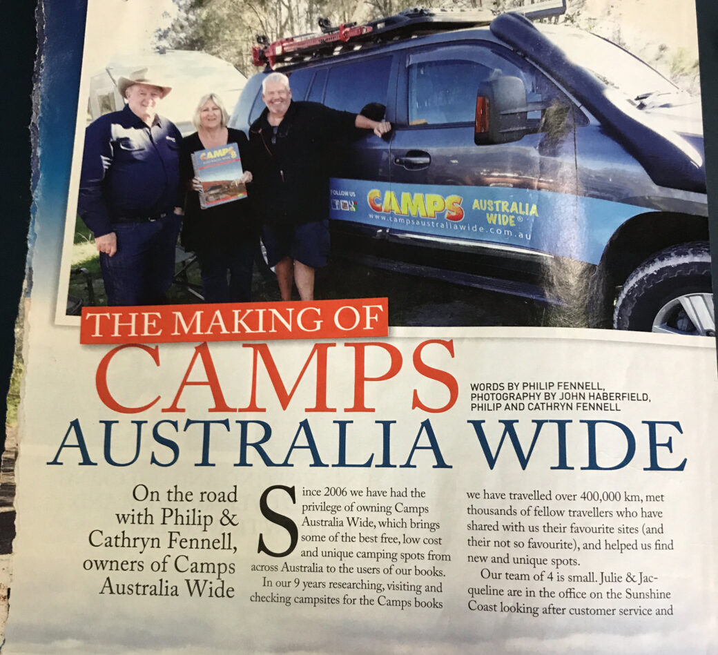 Cathryn and Philip Fennell featured in vintage caravan and motorhome magazine article