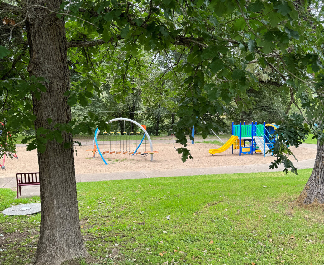 Children's playground equipment at William Loftus Park camping area, Candelo NSW