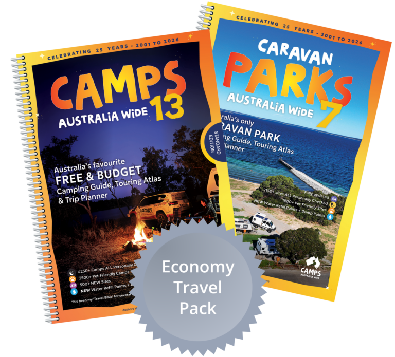 Economy Travel Pack bundle - Parks 7 and Camps 13 camping guidebooks