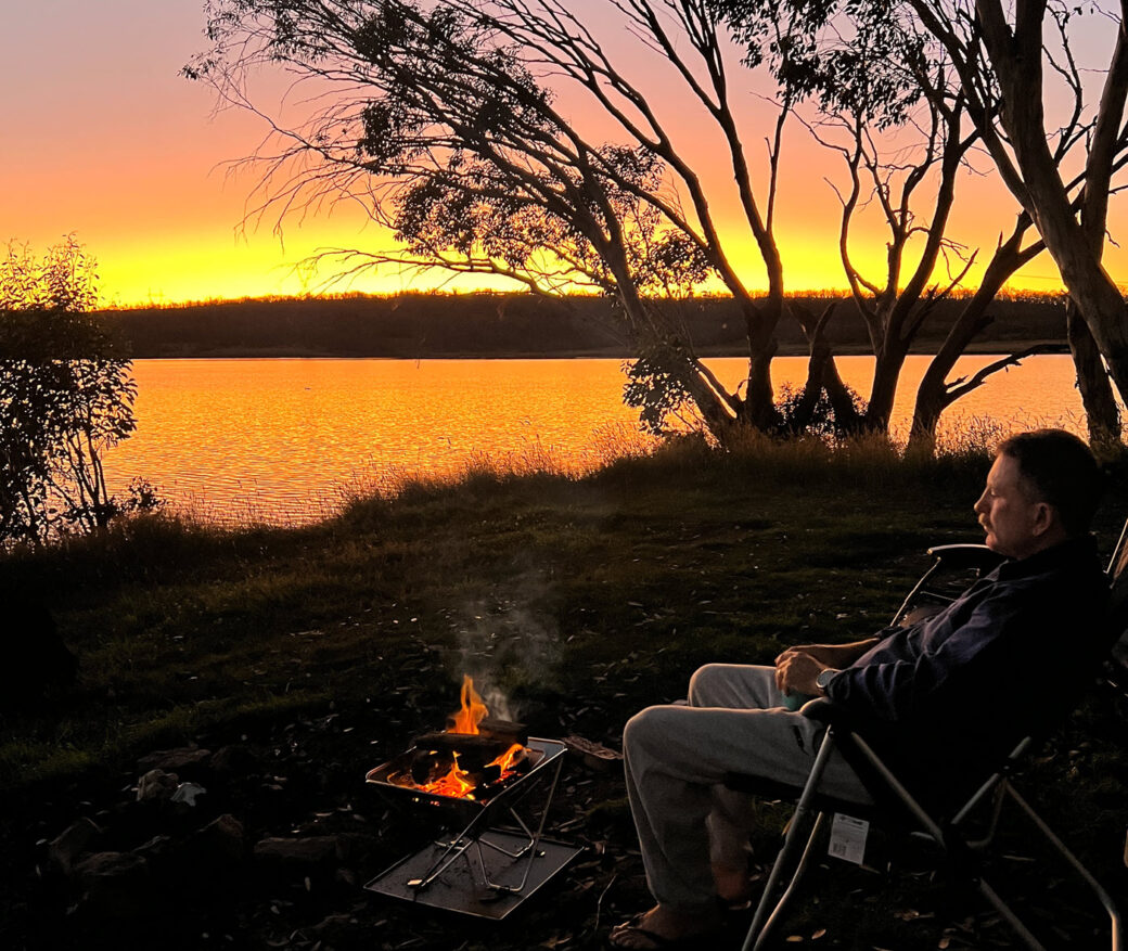 Free camping site at Three Mile Dam, New South Wales