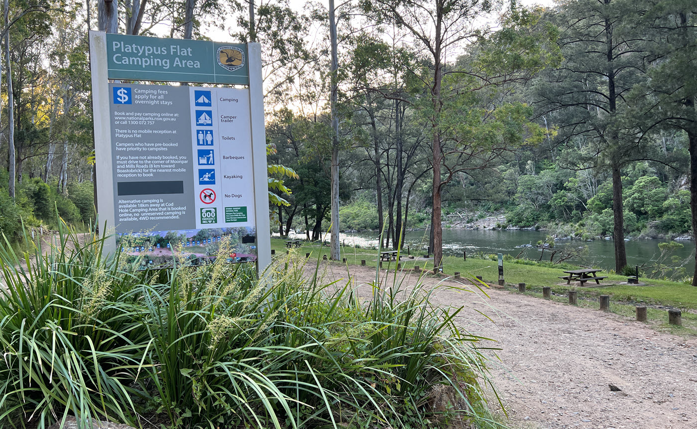 ABC National Radio Platypus Flat Campground, Dorrigo, New South Wales,