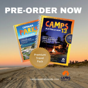 Preorder Now button for Camps Australia Wide Premium Travel Pack 2026