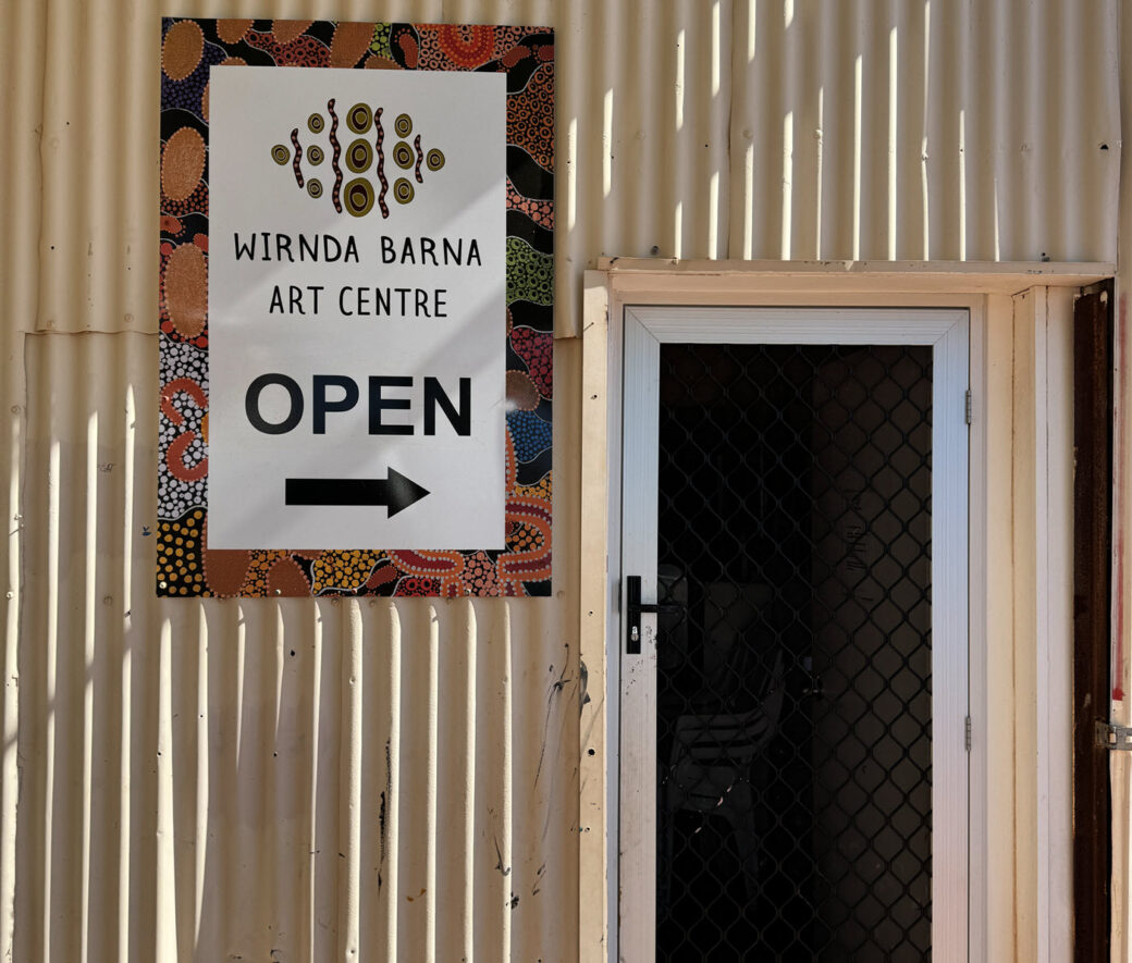 Exterior of Wirdna Barna Art Centre in Mount Magnet, Western Australia