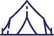 Tent icon representing CAMPS independent support for everyday campers
