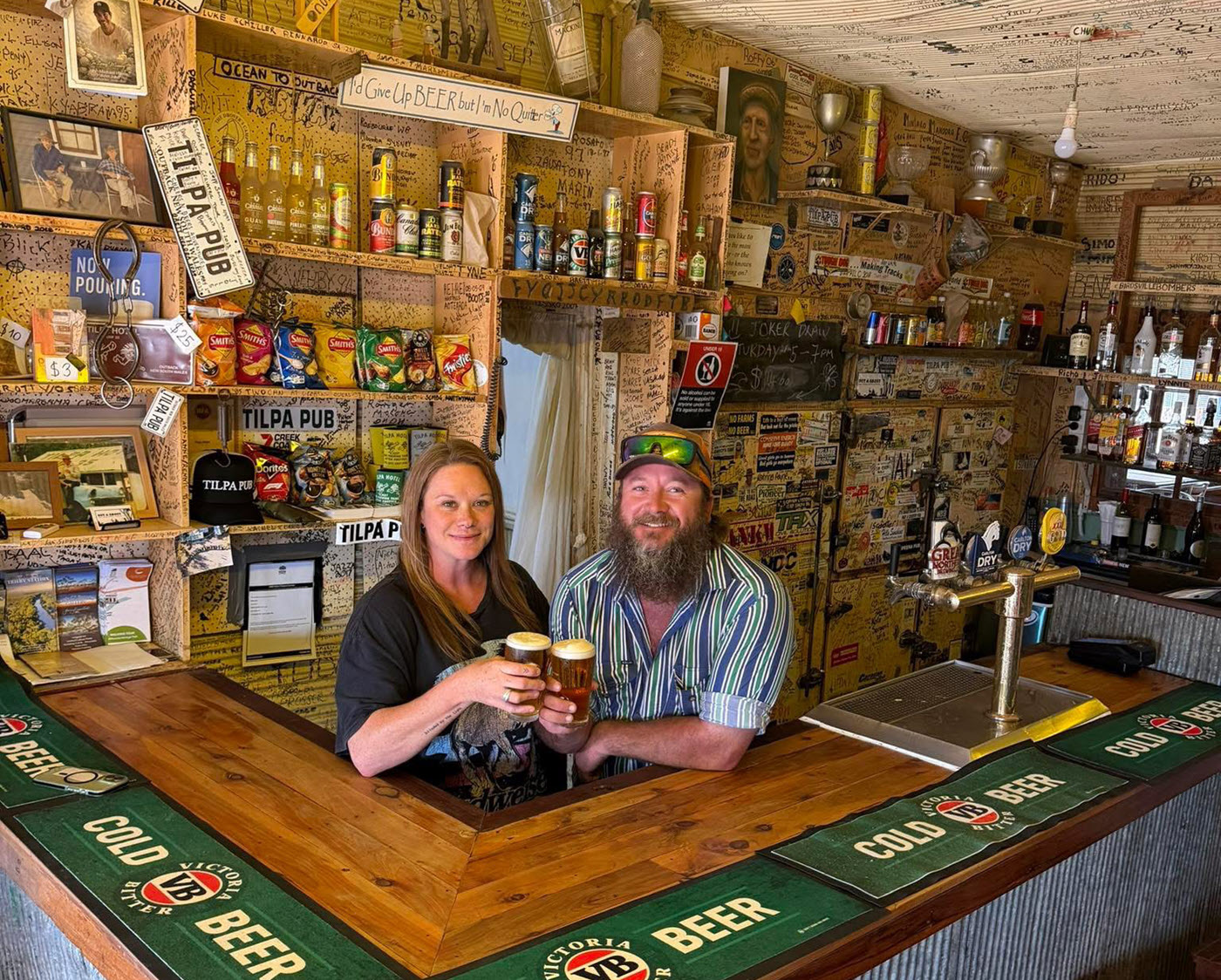 Publicans at NSW’s Tilpa Hotel